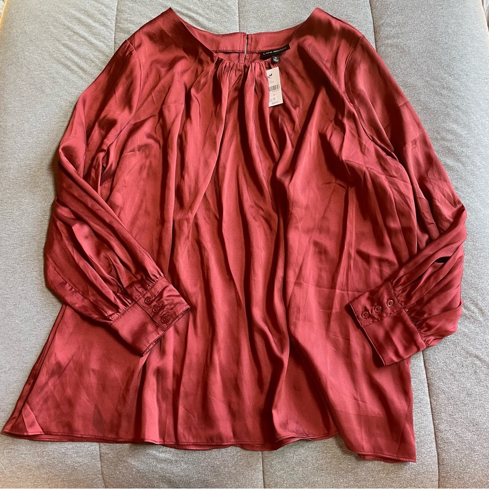 NWT‎ Lane Bryant Rich Burgundy Blouse